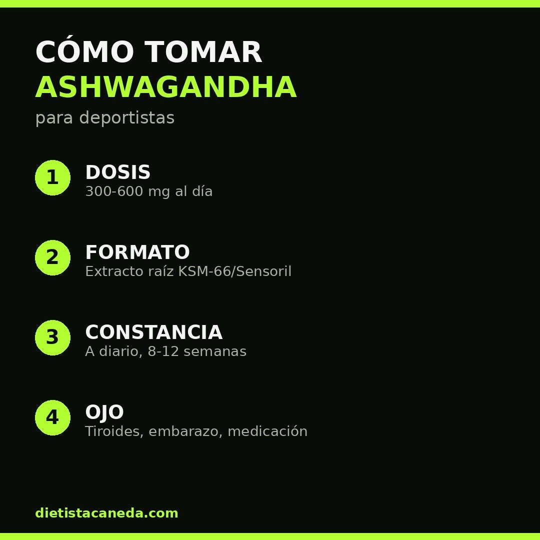 CÓMO TOMAR ASHWAGANDHA