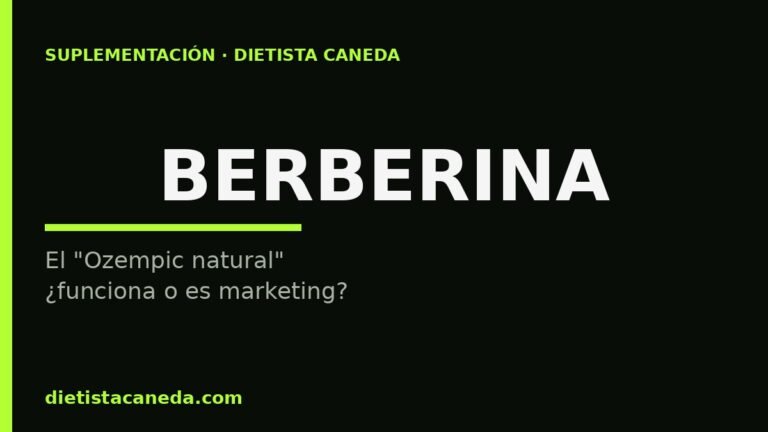 Berberina: ¿el Ozempic natural funciona? Esto dice la ciencia