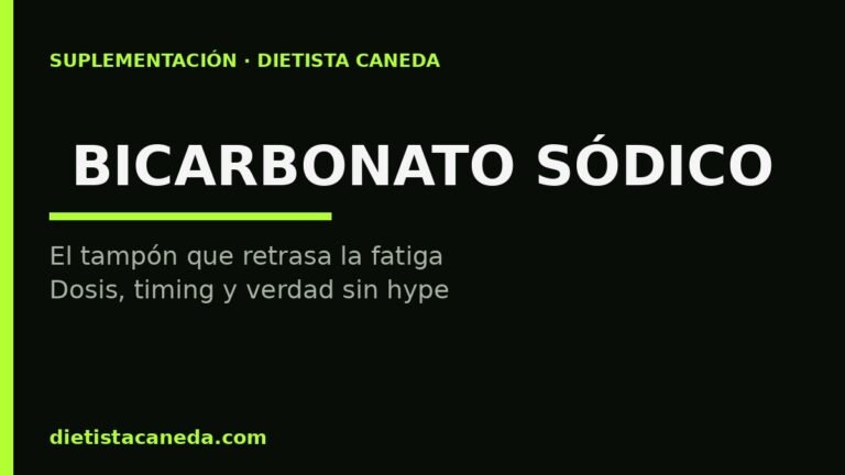 Bicarbonato sódico para deportistas: dosis y si funciona
