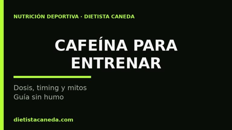 CAFEÍNA PARA ENTRENAR - imagen destacada