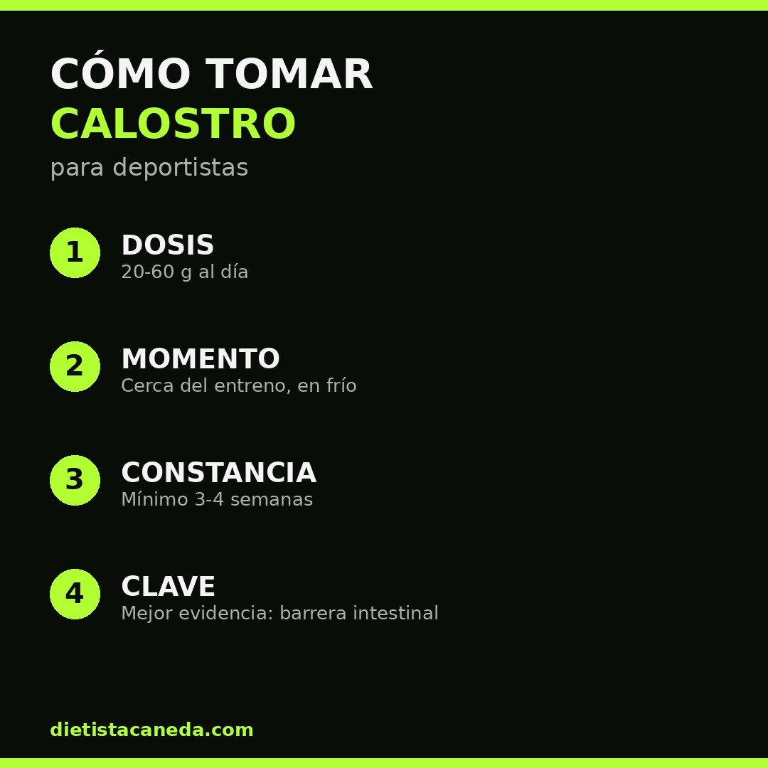 CÓMO TOMAR CALOSTRO