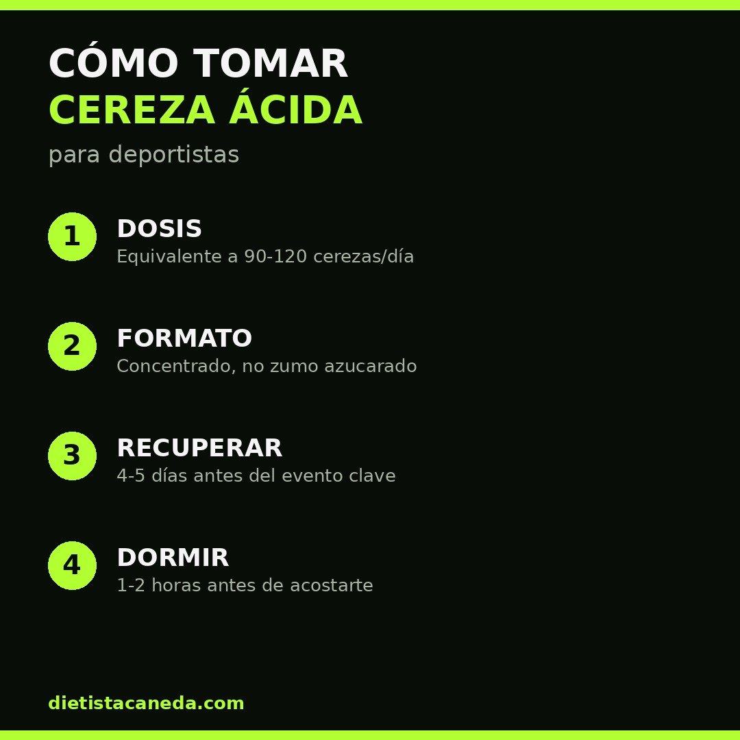 CÓMO TOMAR CEREZA ÁCIDA