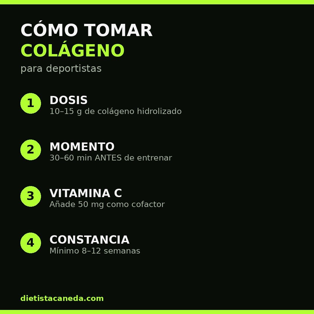 Cómo tomar colágeno para deportistas