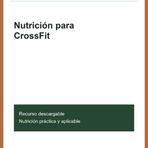 Portada del ebook NutriciÃ³n para CrossFit