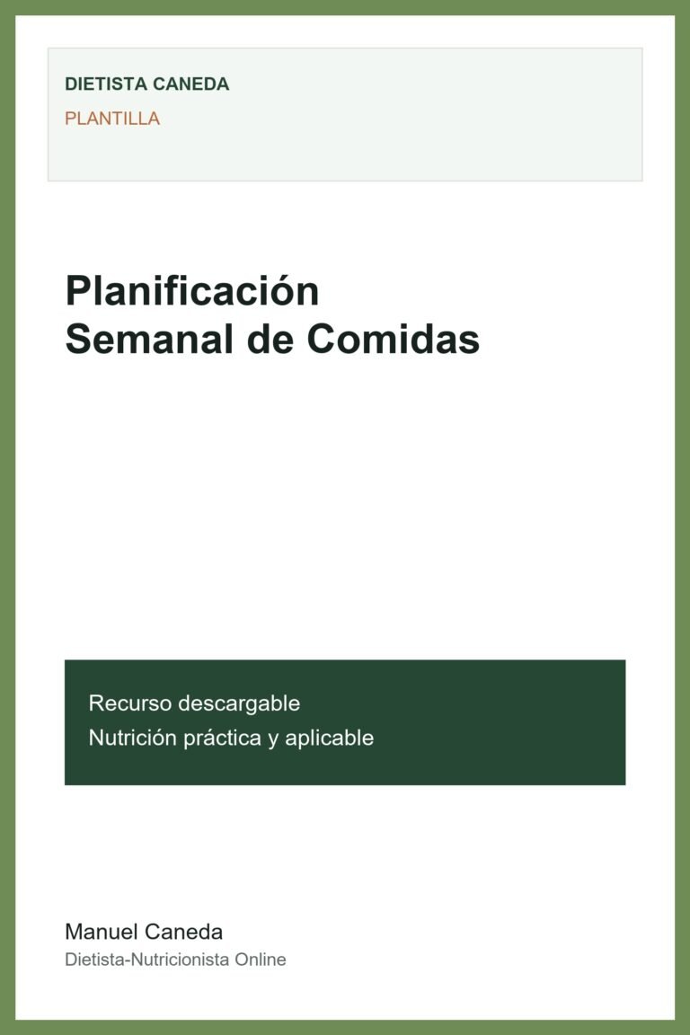 Planificación Semanal de Comidas
