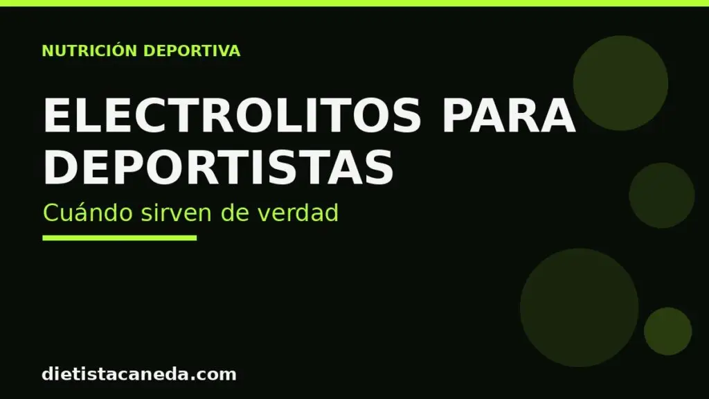 Electrolitos para deportistas