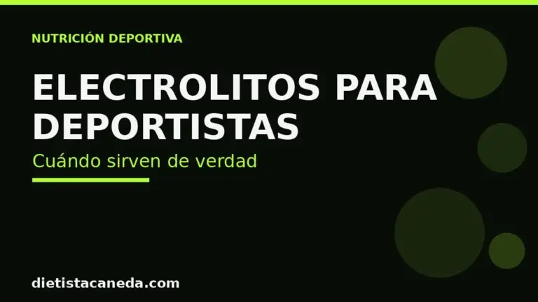 Electrolitos para deportistas