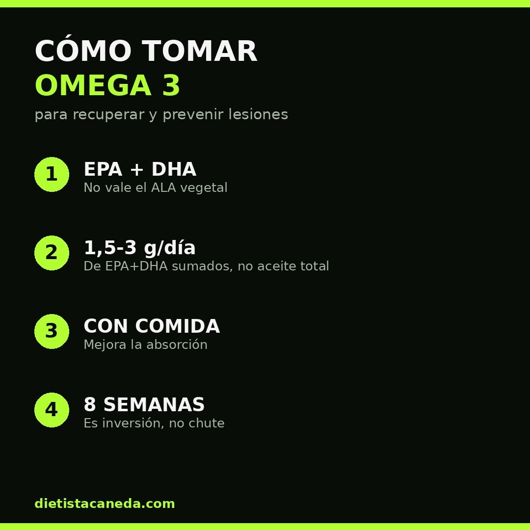 CÓMO TOMAR OMEGA 3