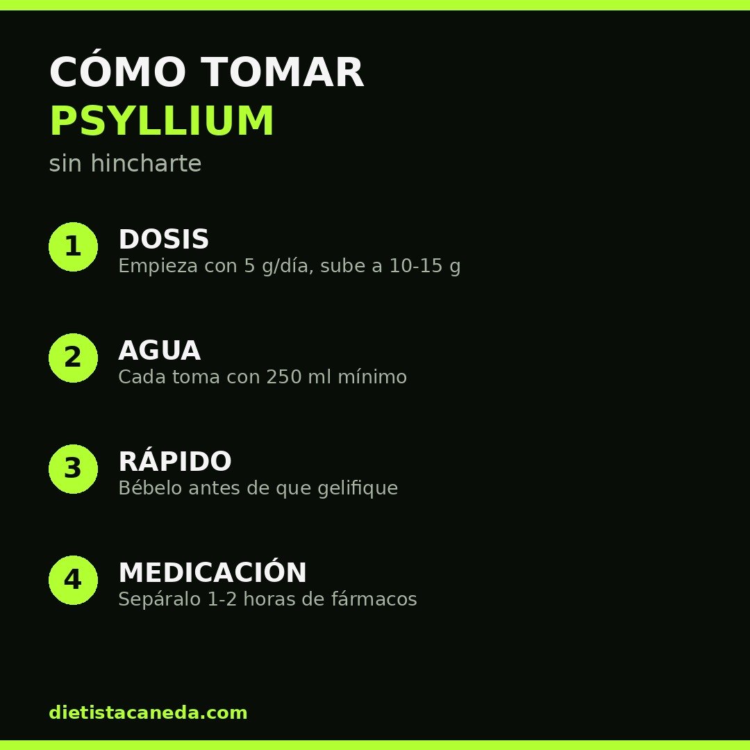 Cómo tomar psyllium