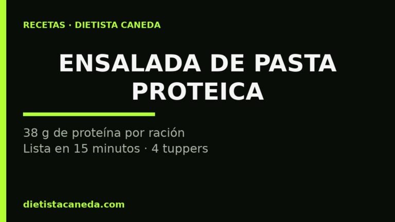Ensalada de pasta proteica - imagen destacada