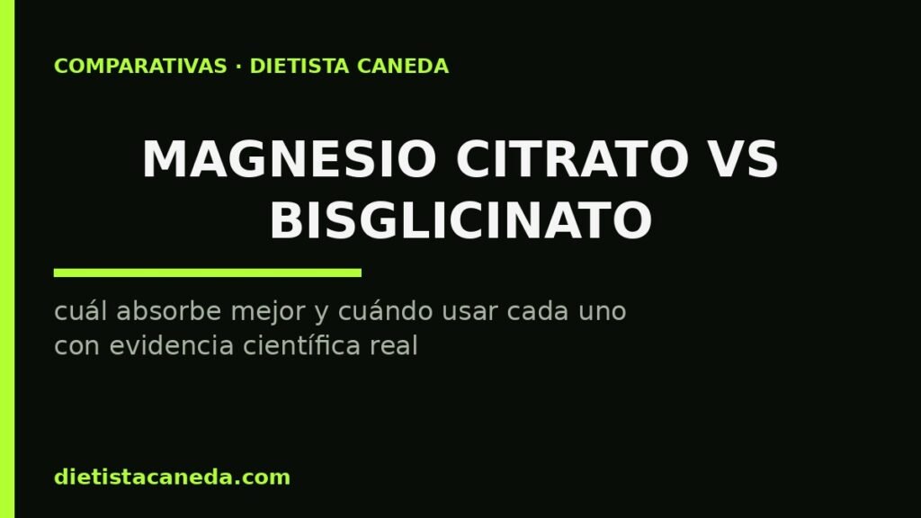 Magnesio citrato vs bisglicinato - imagen destacada