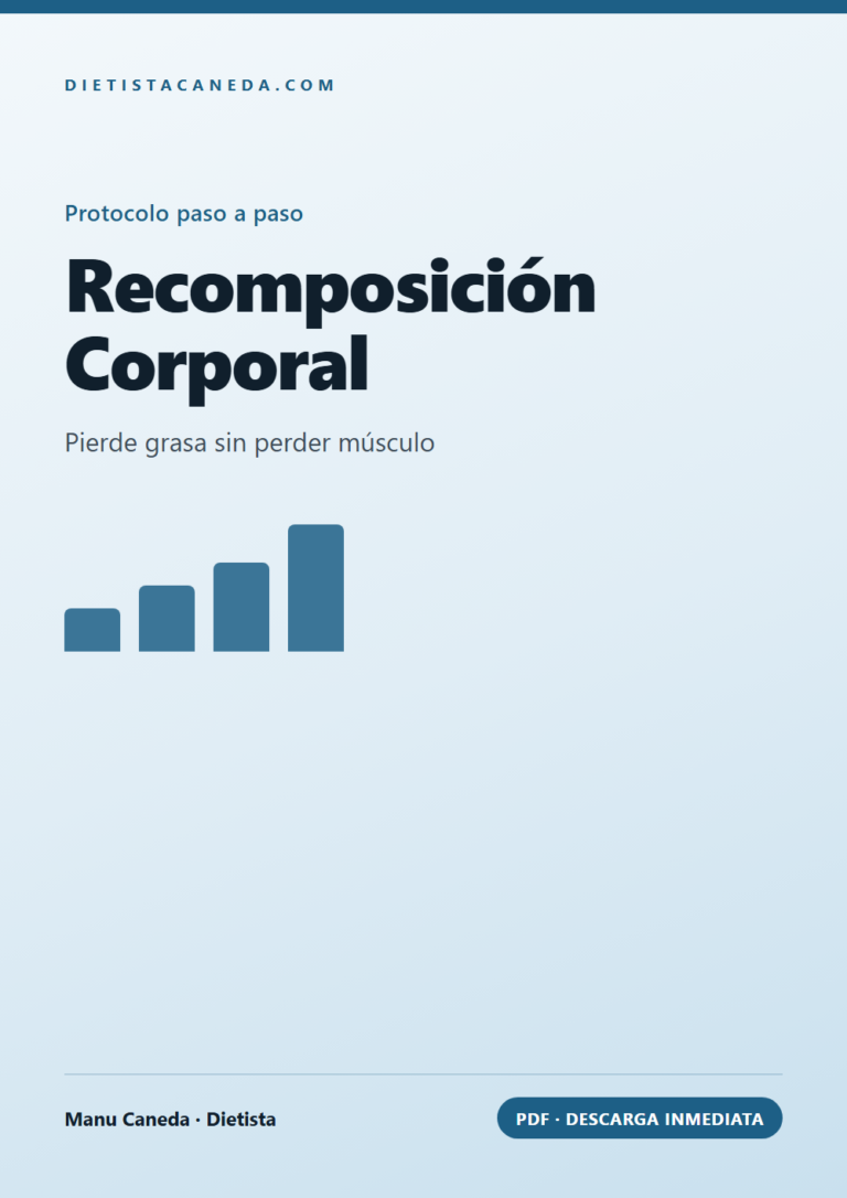 Recomposición Corporal: pierde grasa sin perder músculo