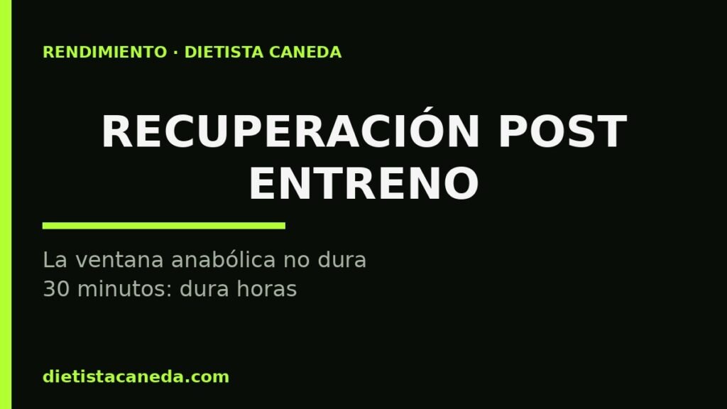 Recuperación post entreno y ventana anabólica - imagen destacada