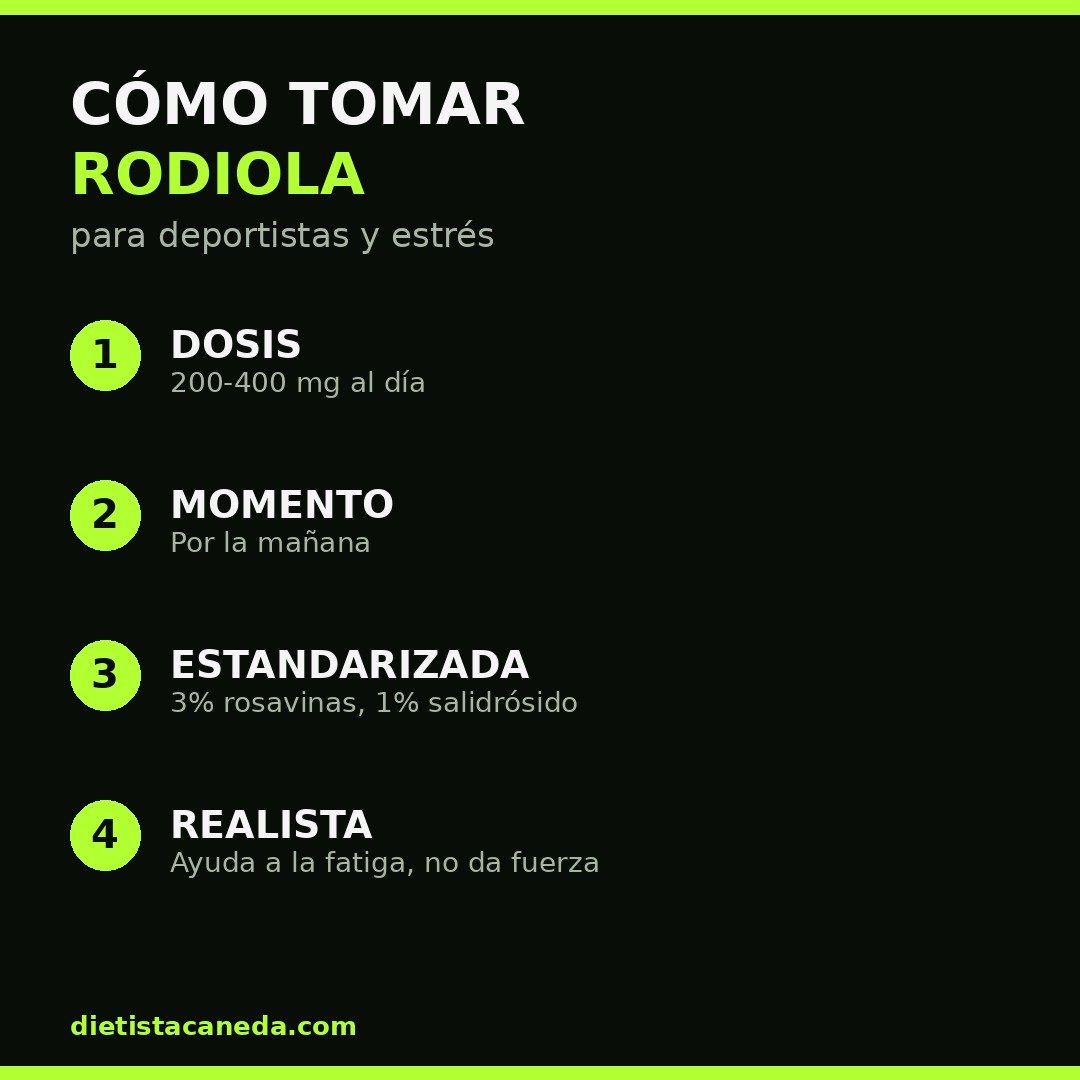 CÓMO TOMAR RODIOLA