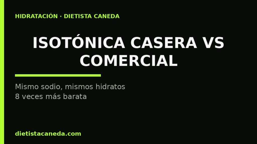 Bebida isotónica casera vs comercial - imagen destacada
