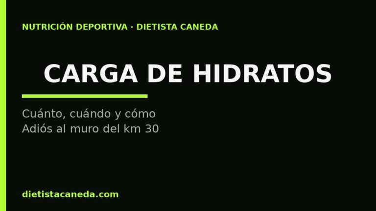 CARGA DE HIDRATOS - imagen destacada
