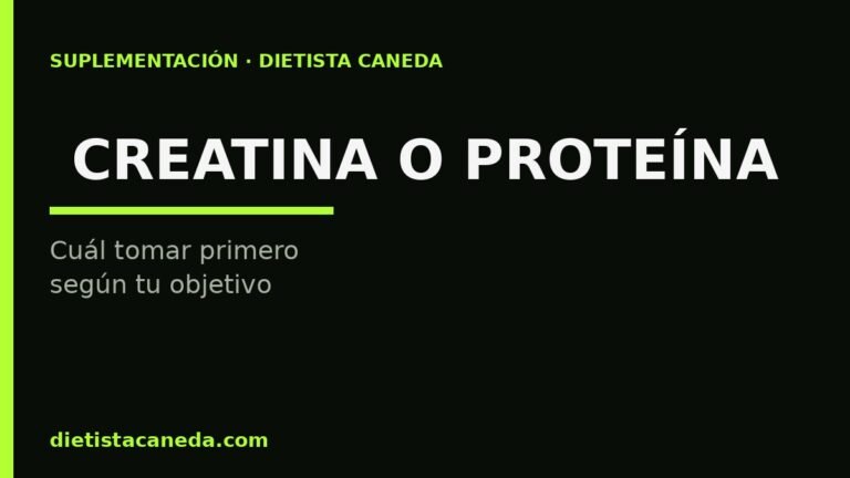 Creatina o proteína: cuál tomar primero y por qué