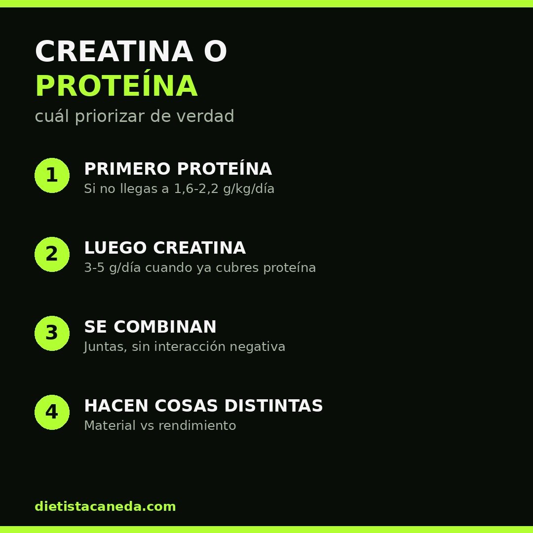 CREATINA O PROTEÍNA