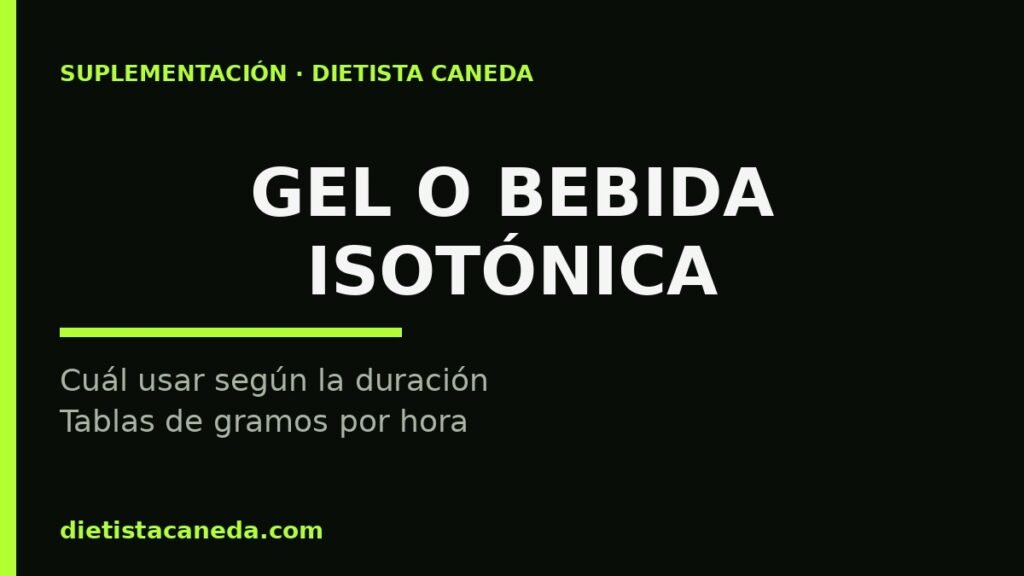 Gel o bebida isotónica - imagen destacada