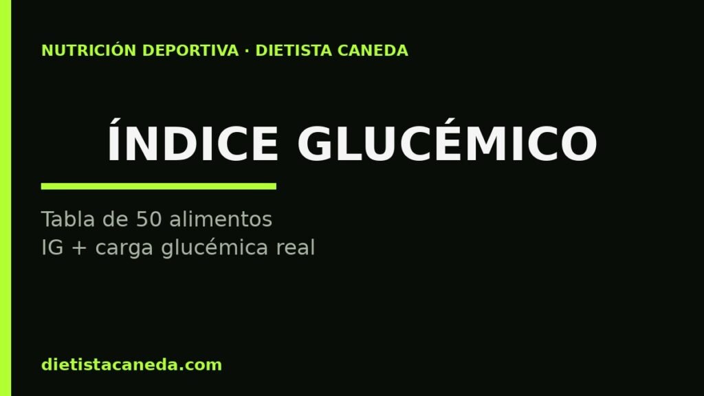 ÍNDICE GLUCÉMICO - imagen destacada