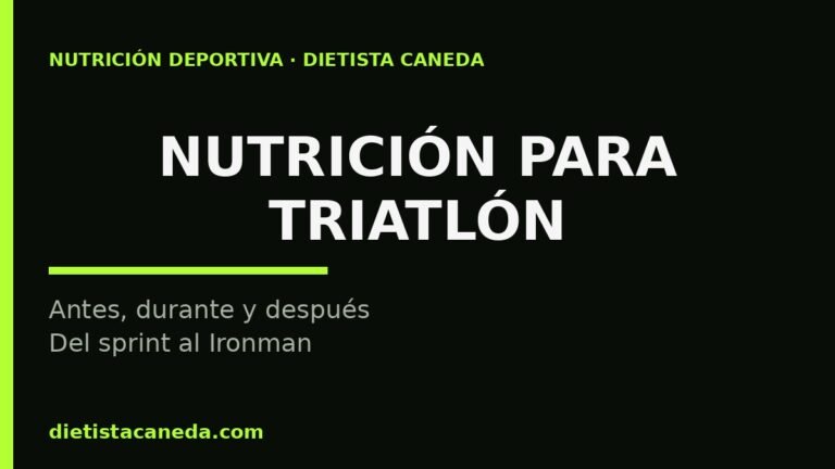 Nutrición para triatlón: del sprint al Ironman