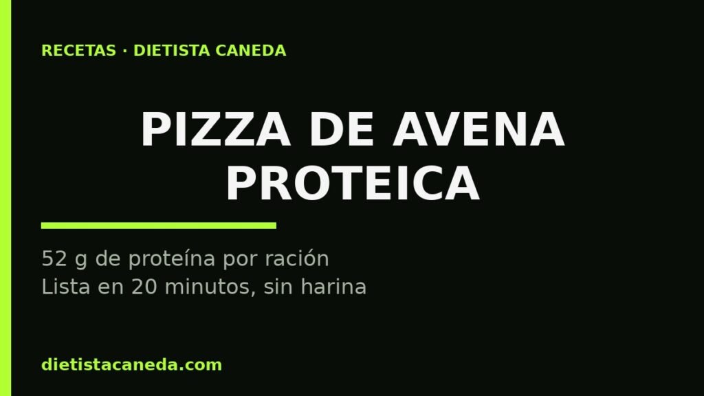 Pizza de avena proteica - imagen destacada