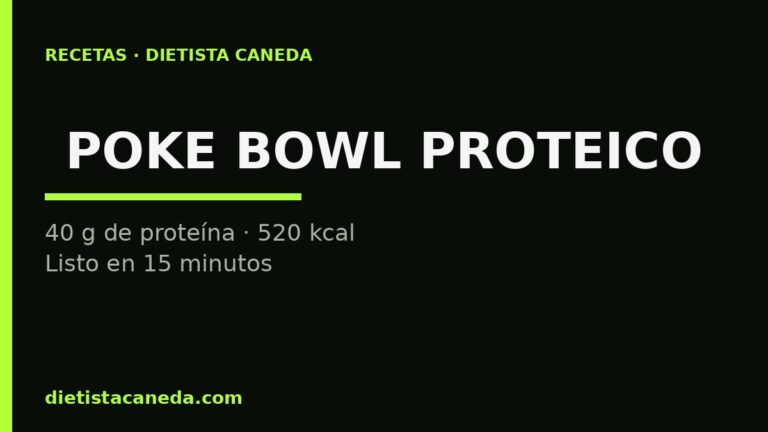 Poke bowl proteico de salmón: 40 g en 15 minutos
