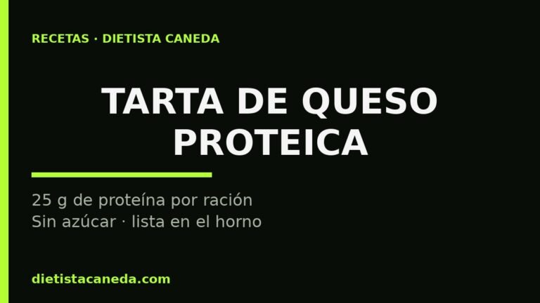 Tarta de queso proteica: 25 g de proteína por ración