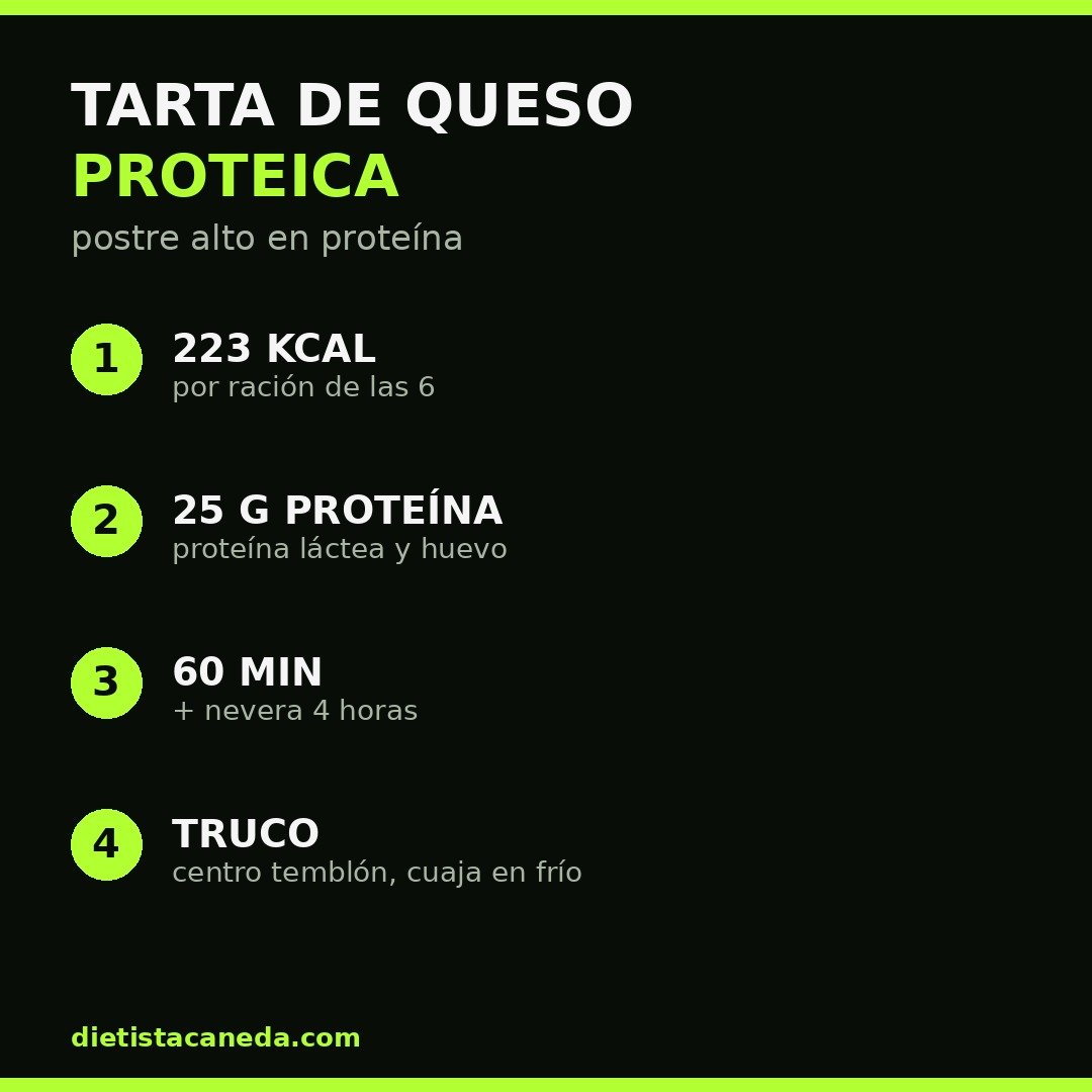 TARTA DE QUESO PROTEICA