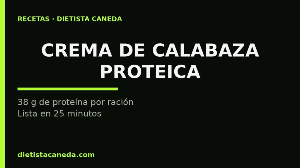 Crema de calabaza proteica - imagen destacada