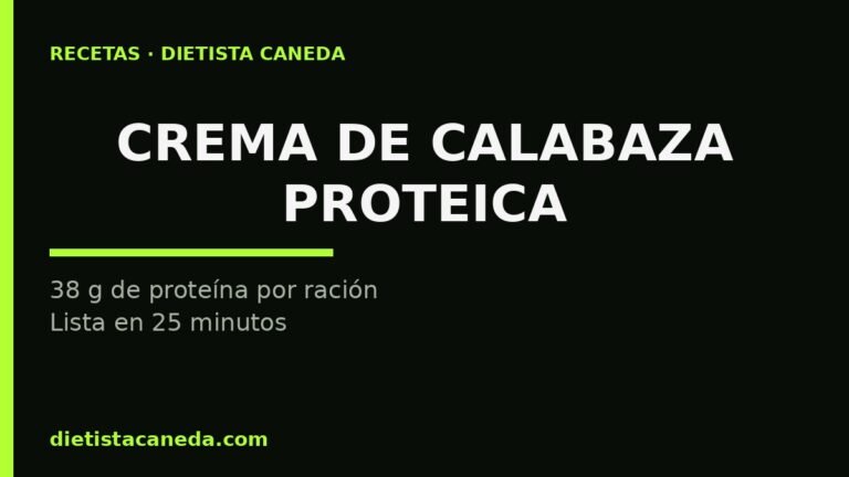 Crema de calabaza proteica - imagen destacada