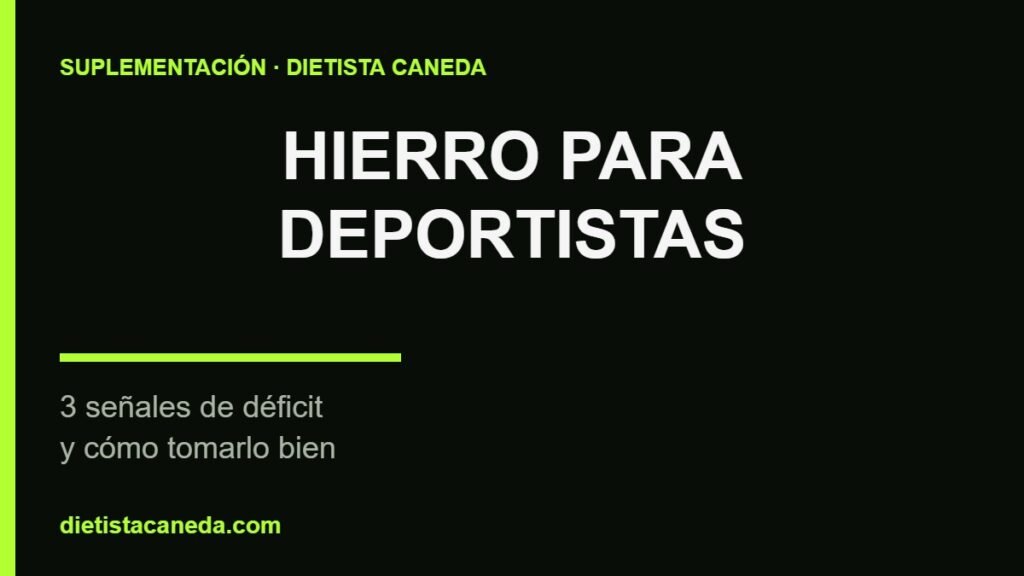 Hierro para deportistas - imagen destacada