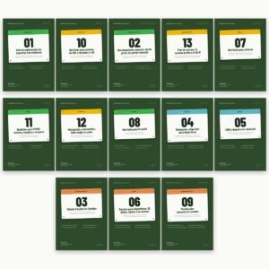 Portadas de las 13 guías del pack de Dietista Caneda