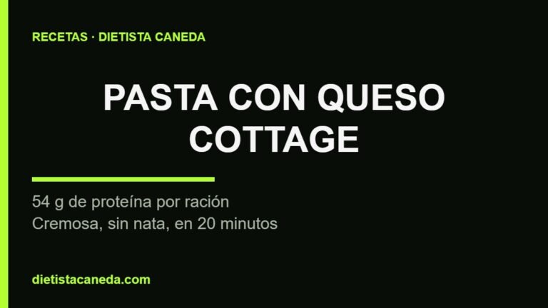 Pasta con queso cottage cremosa - imagen destacada