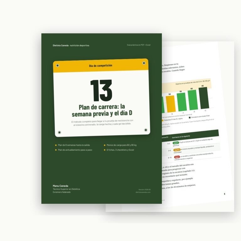 Plan de carrera: la semana previa y el día D