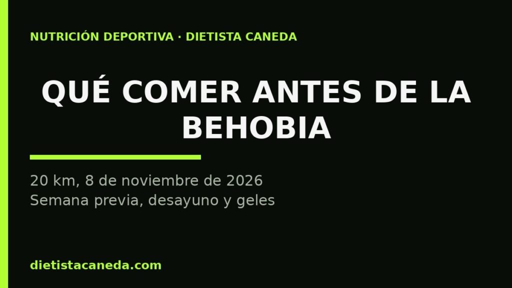 Qué comer antes de la Behobia - imagen destacada