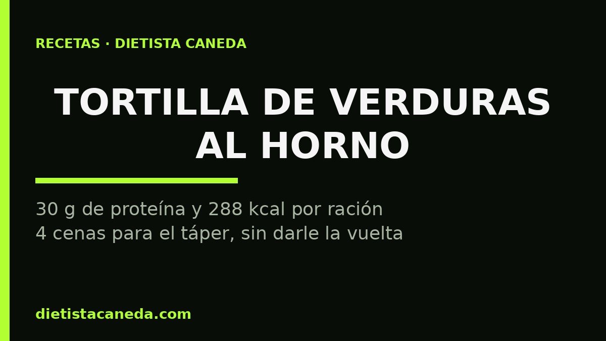 Tortilla de verduras al horno: resumen del artículo